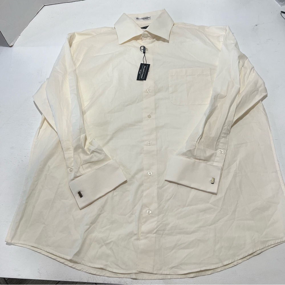 Avanti Uomo Men's Shirt With Cufflinks Size 18.5    36/37